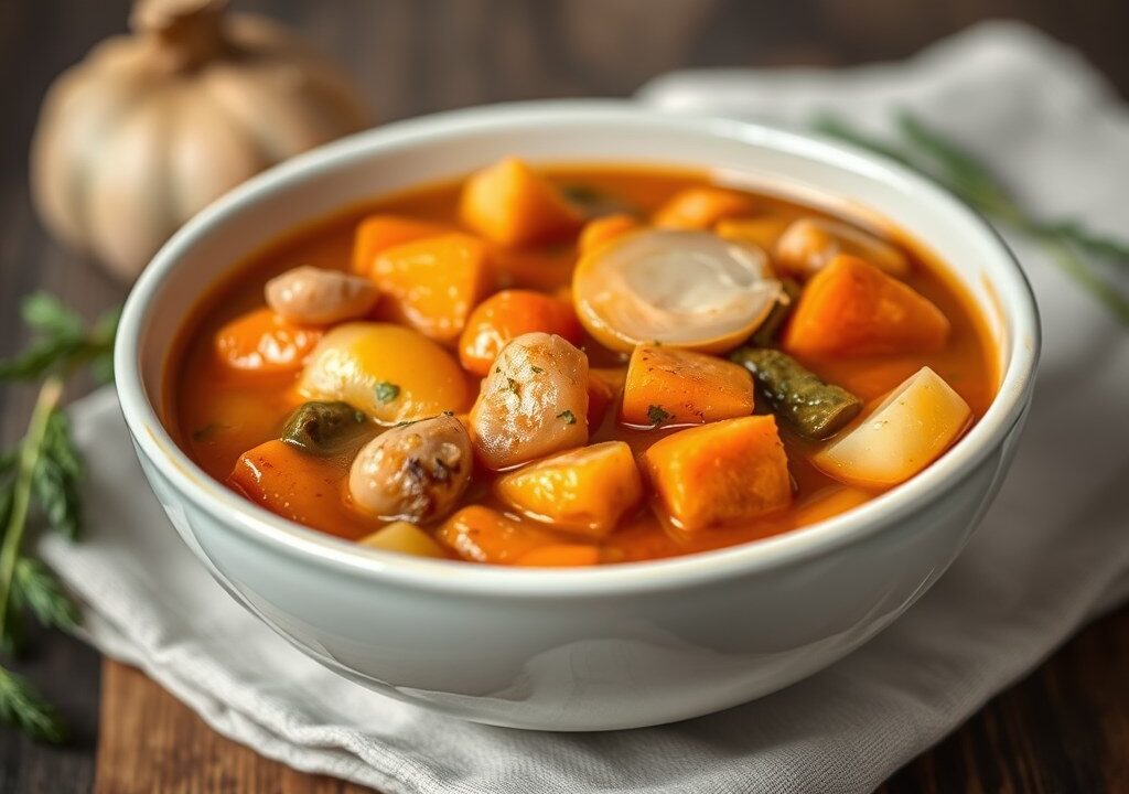 Pittige Ribollita — AI-gegenereerde illustratie