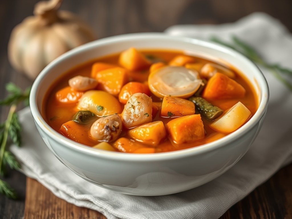 Pittige Ribollita, AI-gegenereerde illustratie