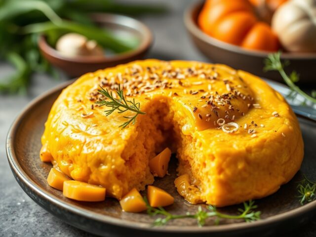 Pompoen-venkel pastei — AI-gegenereerde illustratie