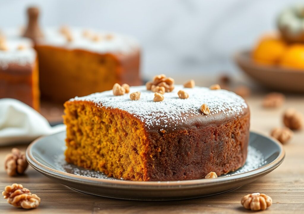 Pompoencake extra — AI-gegenereerde illustratie