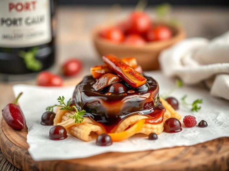 Port-balsamico gelei — AI-gegenereerde illustratie