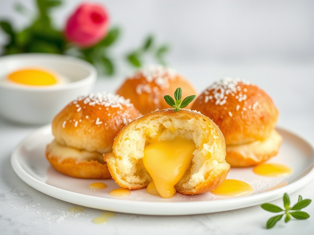 Profiteroles met … Boursin, AI-gegenereerde illustratie