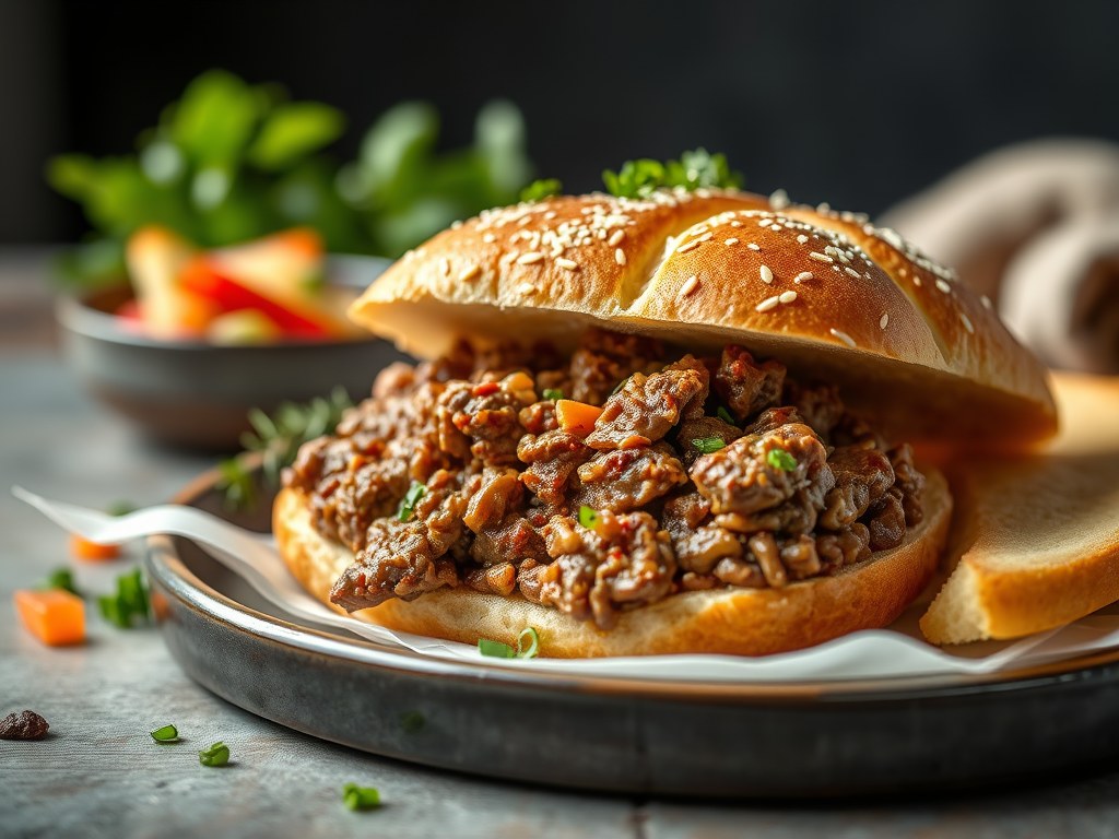Provencaals gehaktbrood, AI-gegenereerde illustratie