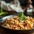 Pulled chicken in een slablaadje