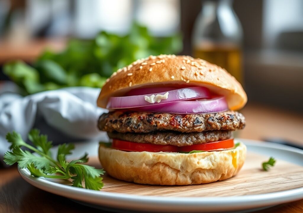 Quarter pounder — AI-gegenereerde illustratie