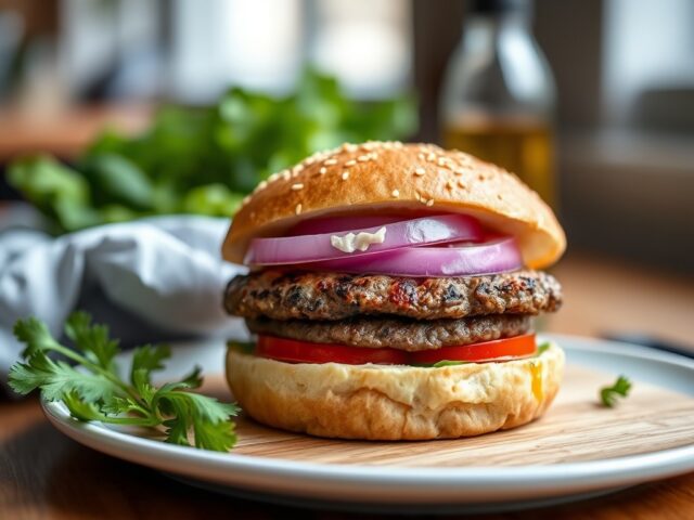 Quarter pounder — AI-gegenereerde illustratie