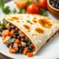 Quesadilla met Kip en Zwarte Bonen