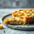 Quiche met witloof, ham en cheddar