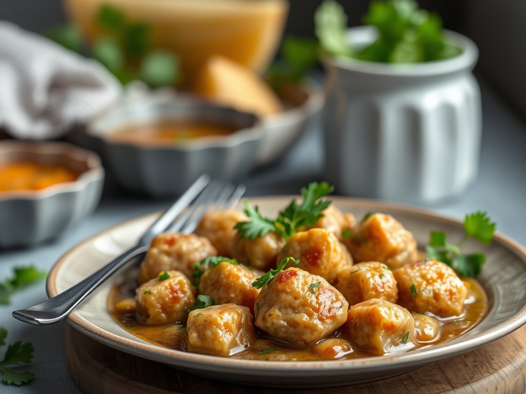 Quorn soepje, AI-gegenereerde illustratie
