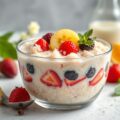 Rabarbersalade met vanillerijst