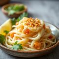 Rauwe zeebaars met lombok en sesam
