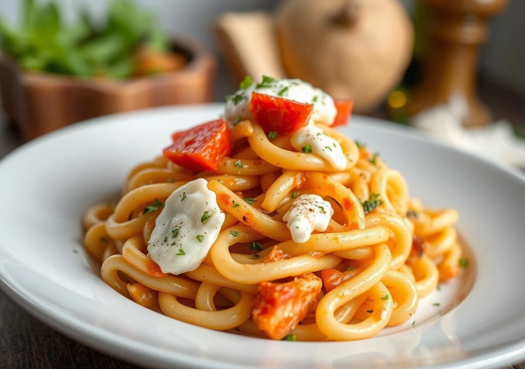 Restje macaroni over — AI-gegenereerde illustratie