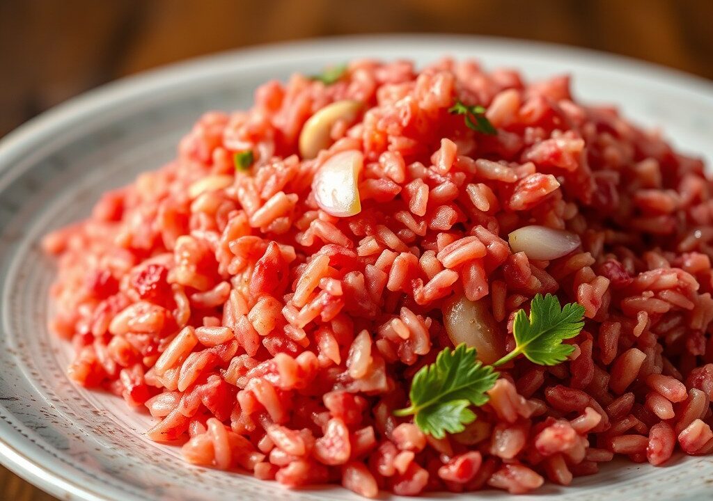 RIJST : Charleston Red Rice — AI-gegenereerde illustratie