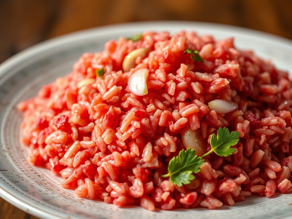 RIJST : Charleston Red Rice, AI-gegenereerde illustratie