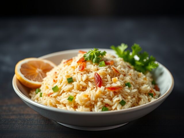 RIJST : Nasi Goreng Kol Kembang — AI-gegenereerde illustratie