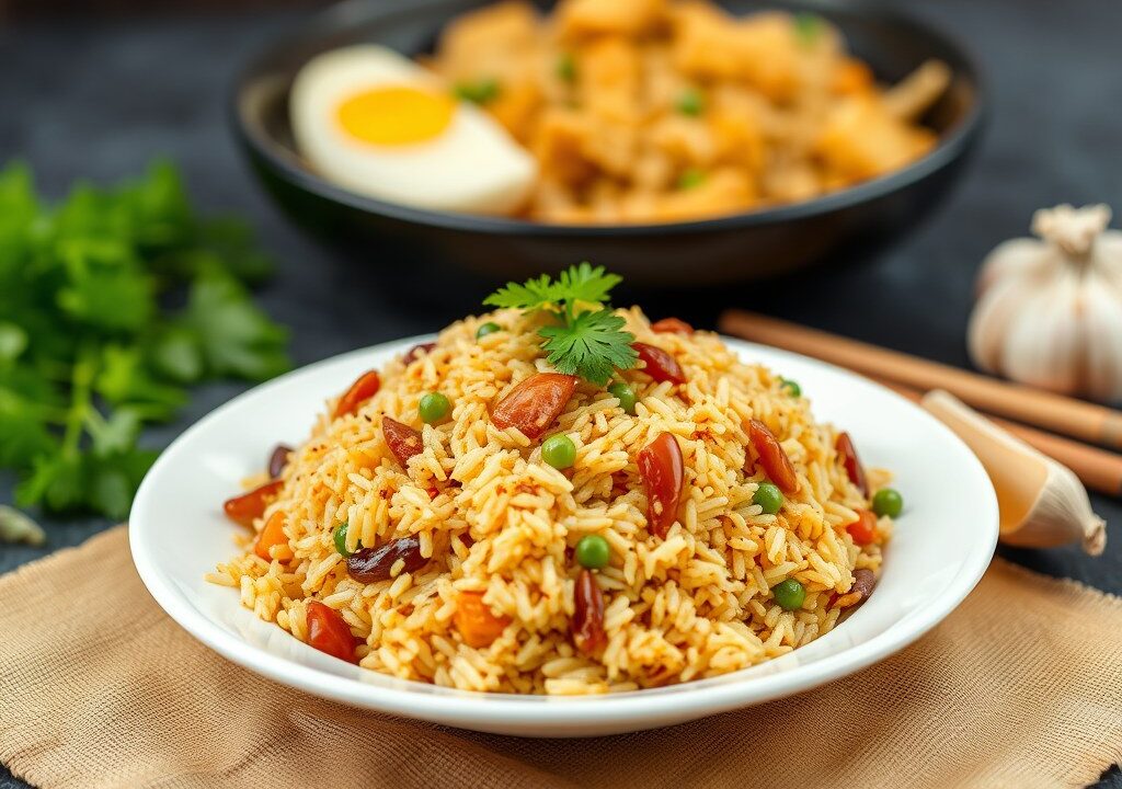 RIJST Nasi Goreng Sereh, AI-gegenereerde illustratie