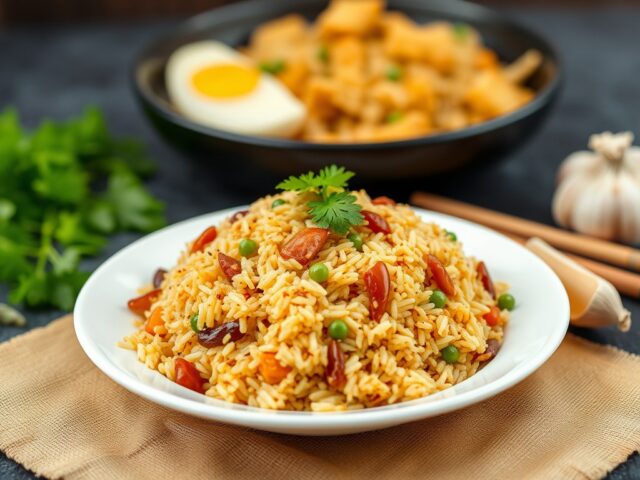 RIJST Nasi Goreng Sereh — AI-gegenereerde illustratie