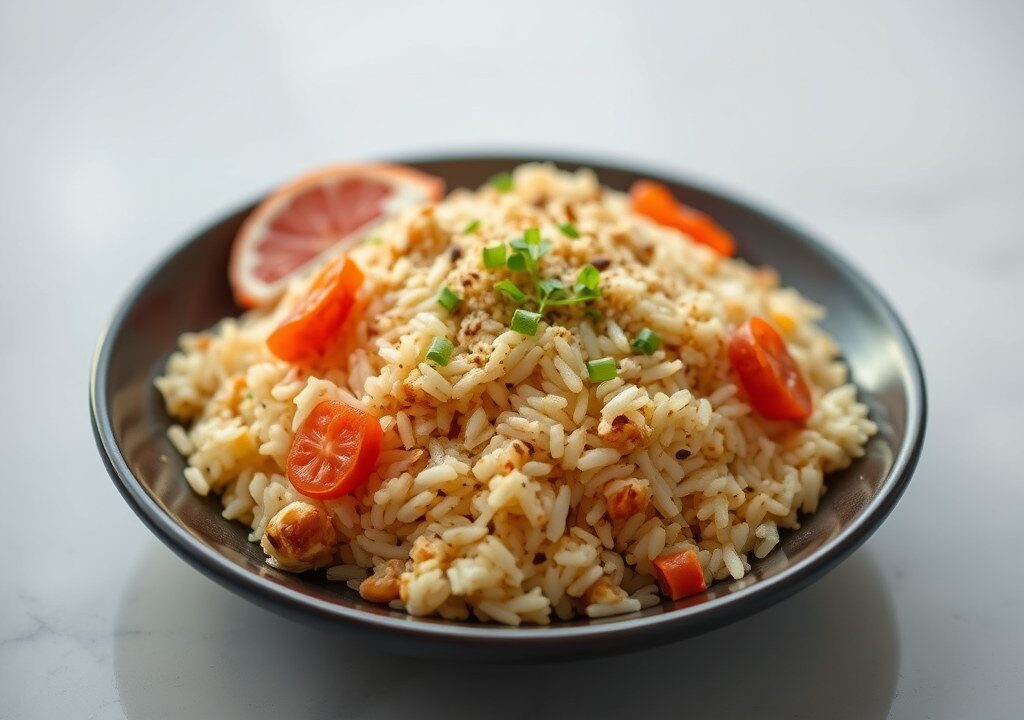RIJST Nasi Goreng Totok — AI-gegenereerde illustratie