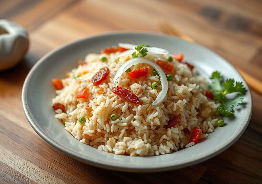 RIJST Nasi Goreng V, AI-gegenereerde illustratie