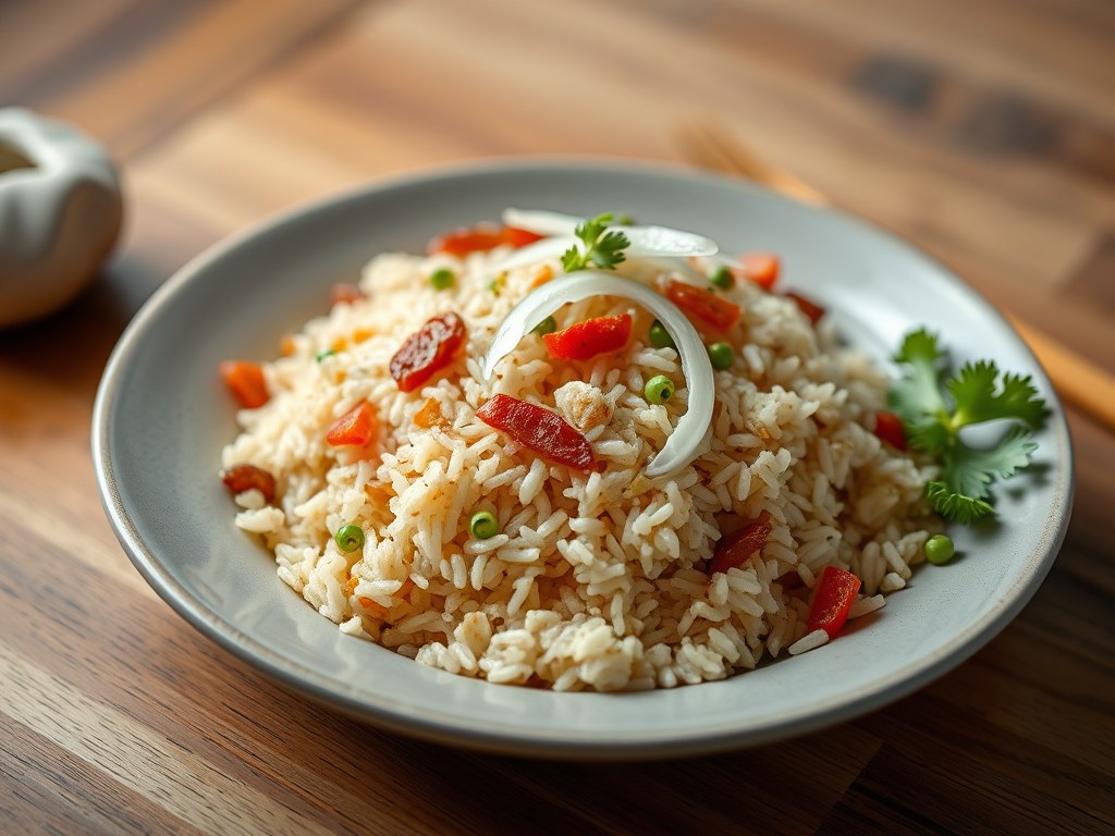 RIJST Nasi Goreng V, AI-gegenereerde illustratie