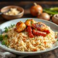 RIJST Spitskool met Chorizo en Kip