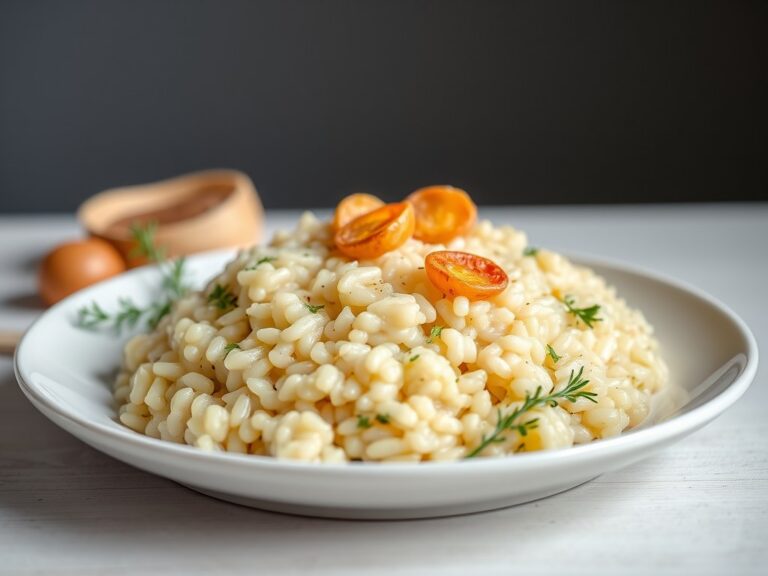 Risotto met champignions — AI-gegenereerde illustratie