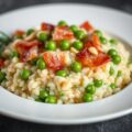 Risotto met Spek en Erwten