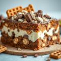 Rocky road kwarktaart met aardbei en chocolade eitjes