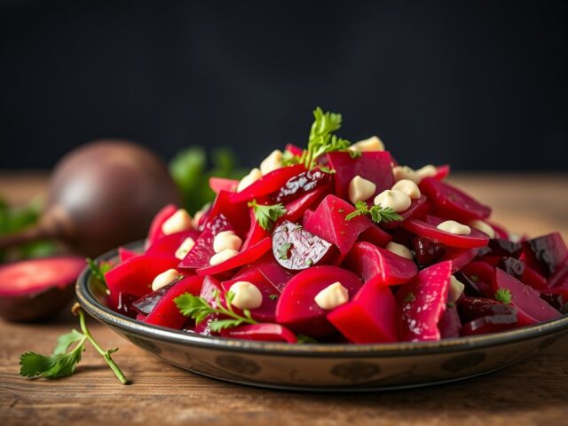 Rode bieten salade — AI-gegenereerde illustratie