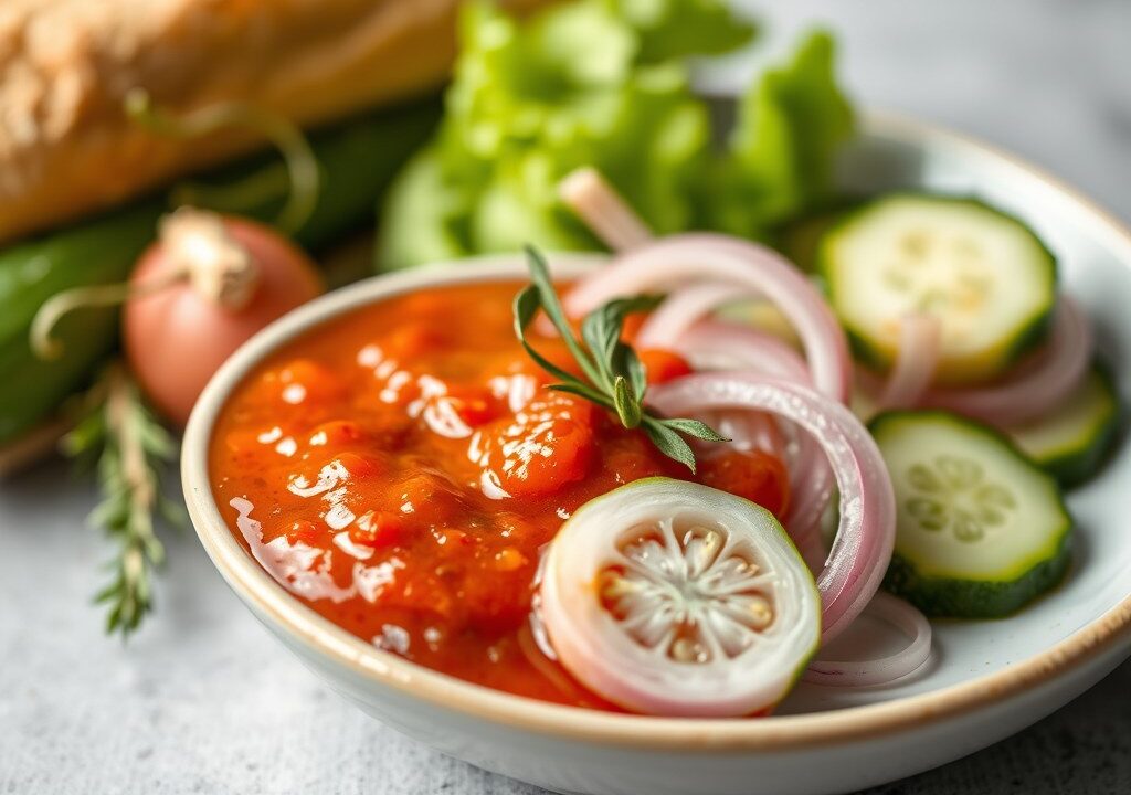 Rode uiensaus voor bij de shoarma, AI-gegenereerde illustratie