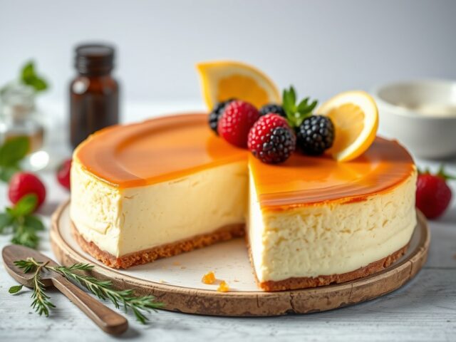 Roemeense Cheesecake — AI-gegenereerde illustratie