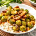 Roergebakken spruitjes in curry