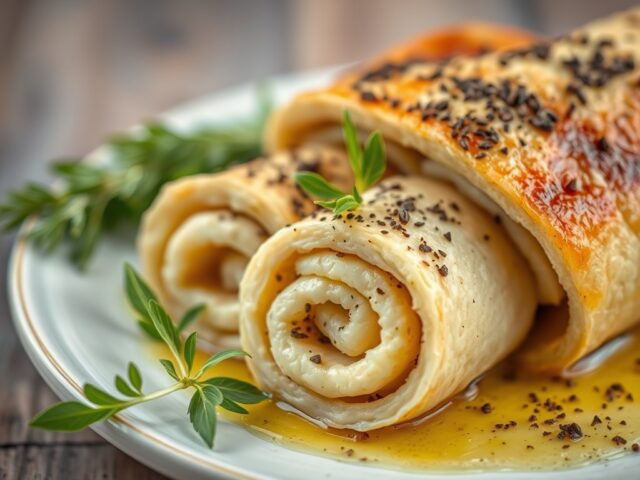 Rollade van Varkensbuik — AI-gegenereerde illustratie