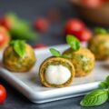 Rosbief bonbons met mozzarella