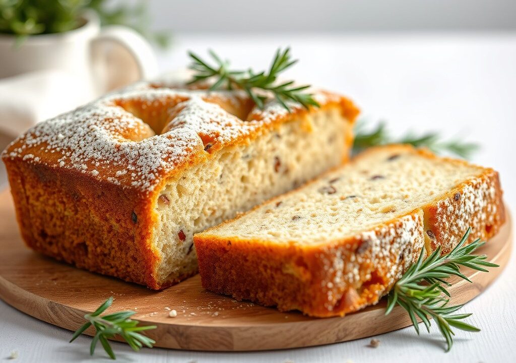 Rosemary loaf cake (rozemarijncake) — AI-gegenereerde illustratie