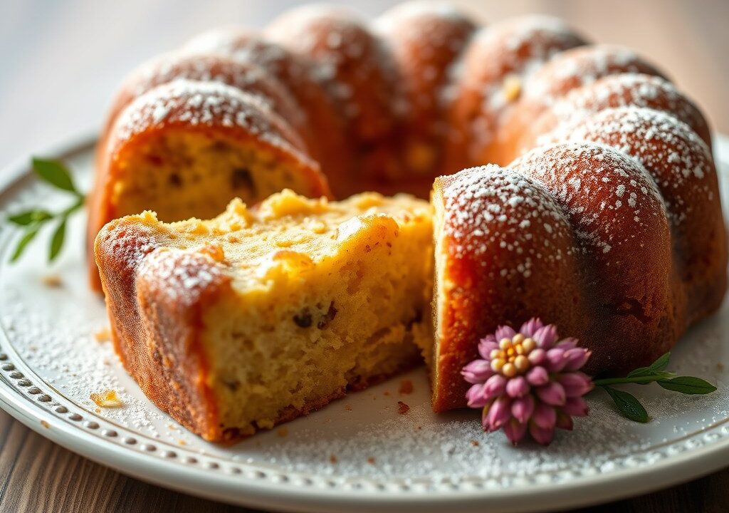 Rum cake, AI-gegenereerde illustratie
