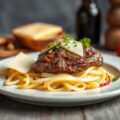 Rumsteak met witloof en kaas