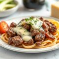 Rumsteak met witloof en kaas