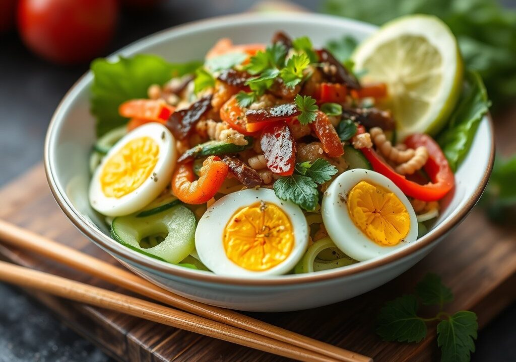 Salade Kampong — AI-gegenereerde illustratie