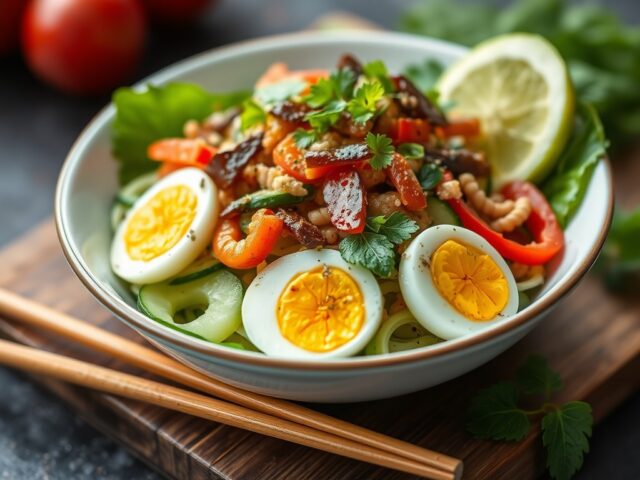 Salade Kampong — AI-gegenereerde illustratie
