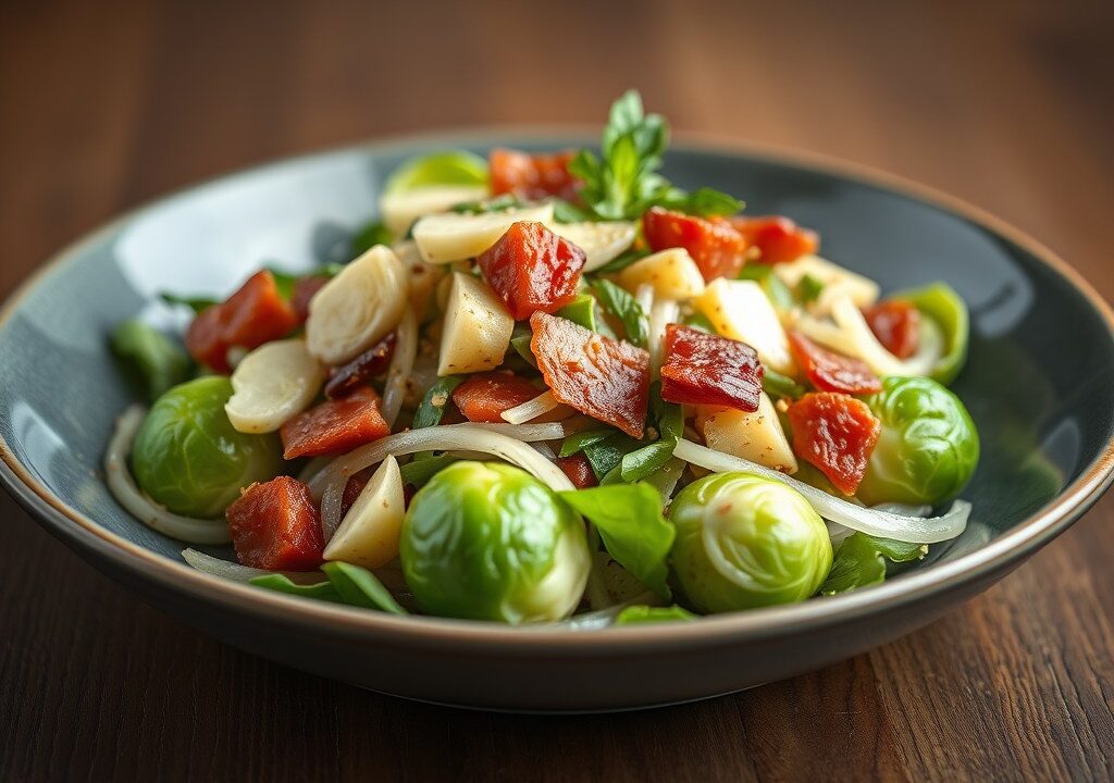 Salade met Spruitjes, AI-gegenereerde illustratie
