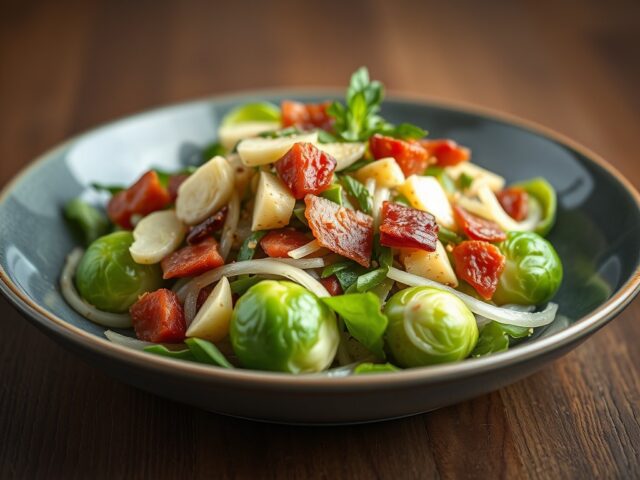Salade met Spruitjes — AI-gegenereerde illustratie
