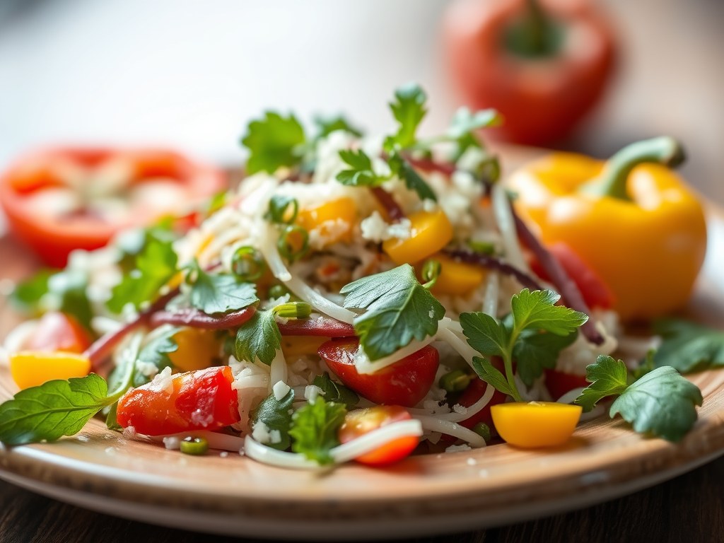 Salade met Zuur-Inleg, AI-gegenereerde illustratie
