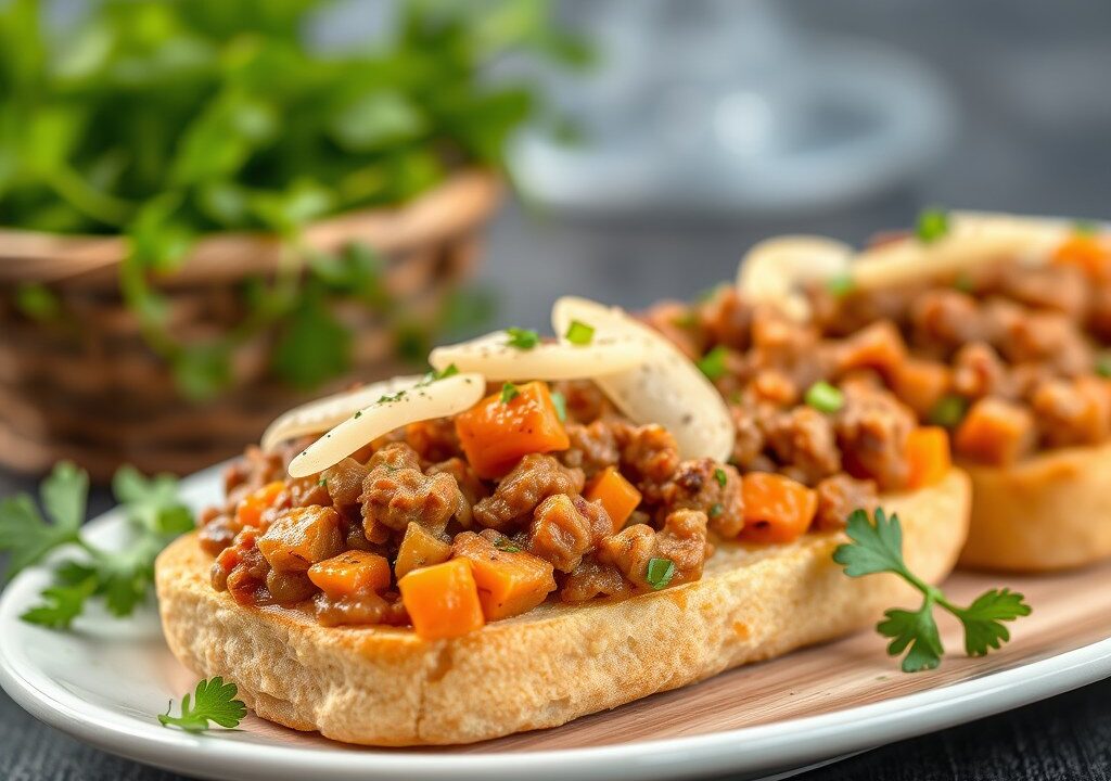 Saucijzenbroodjes Italiaanse Stijl — AI-gegenereerde illustratie