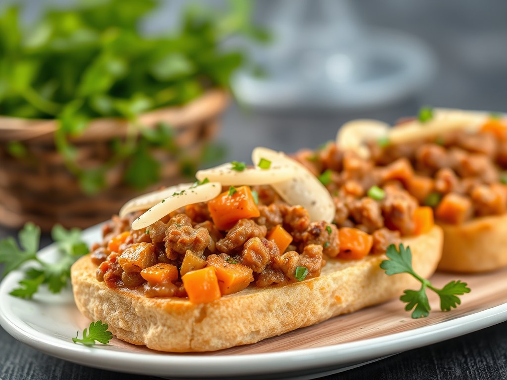 Saucijzenbroodjes Italiaanse Stijl, AI-gegenereerde illustratie