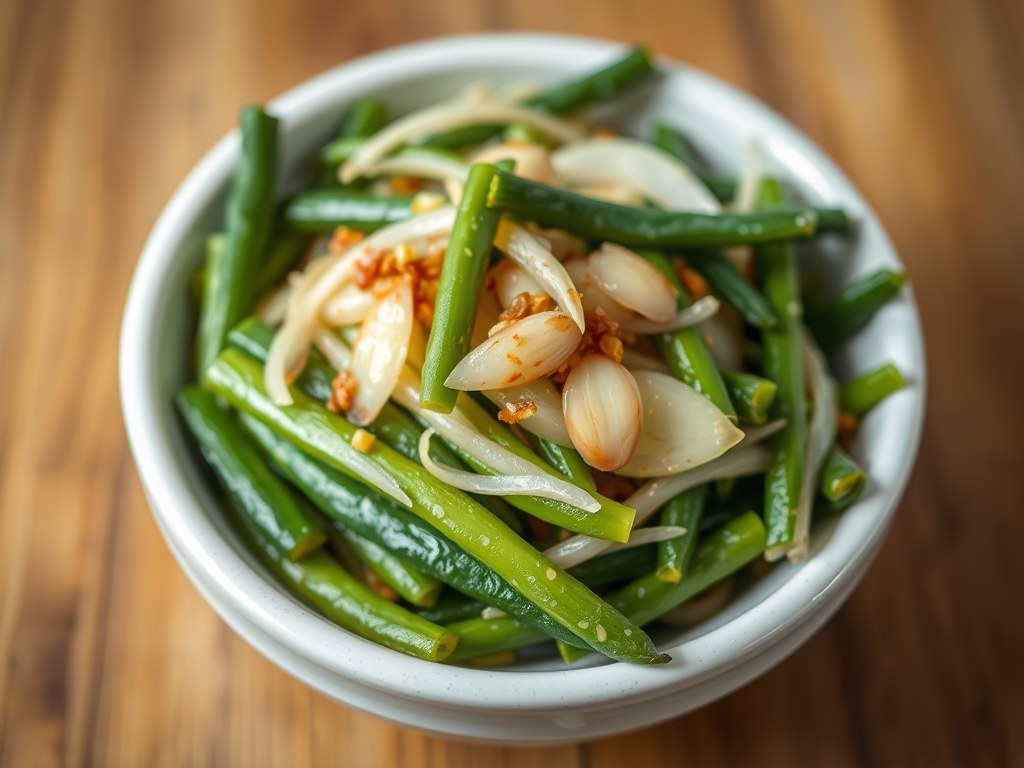 Sayur tjampur (gemengde groenten), AI-gegenereerde illustratie