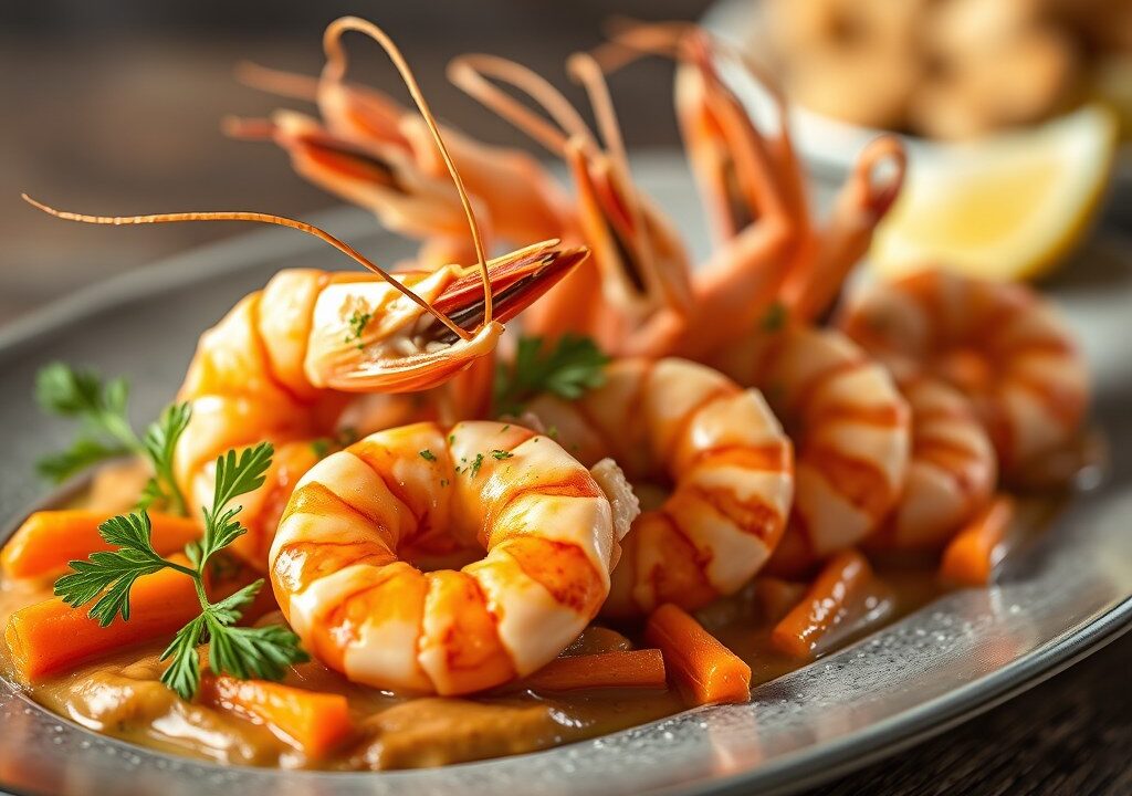 Scampi’s uit Marseille — AI-gegenereerde illustratie