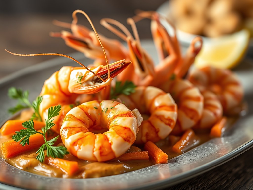 Scampi’s uit Marseille, AI-gegenereerde illustratie