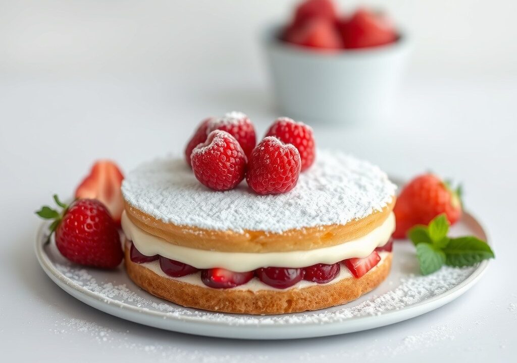 Schwartwälder Kirsch Torte — AI-gegenereerde illustratie