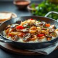 Shoarma groenten schotel met rösti en kaas